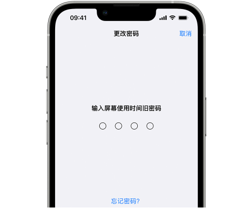 色达iPhone屏幕维修分享iPhone屏幕使用时间密码忘记了怎么办 