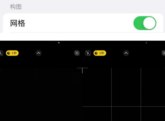 色达苹果手机维修网点分享iPhone如何开启九宫格构图功能